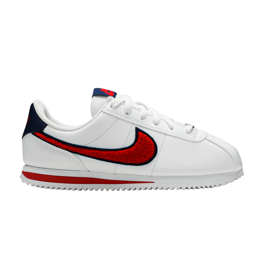 Кроссовки Nike Cortez Basic Leather SE GS 'White'