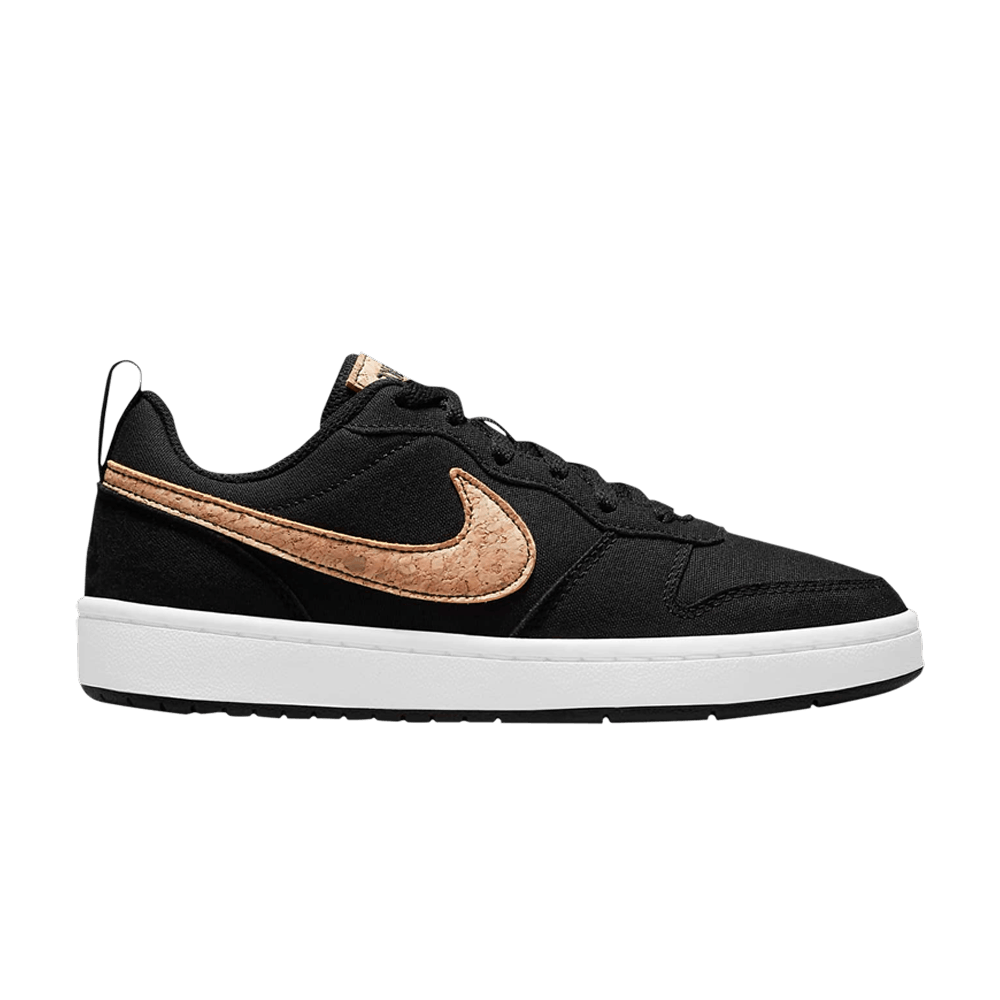 Кроссовки Nike Court Borough Low 2 Canvas GS 'Black Cork'