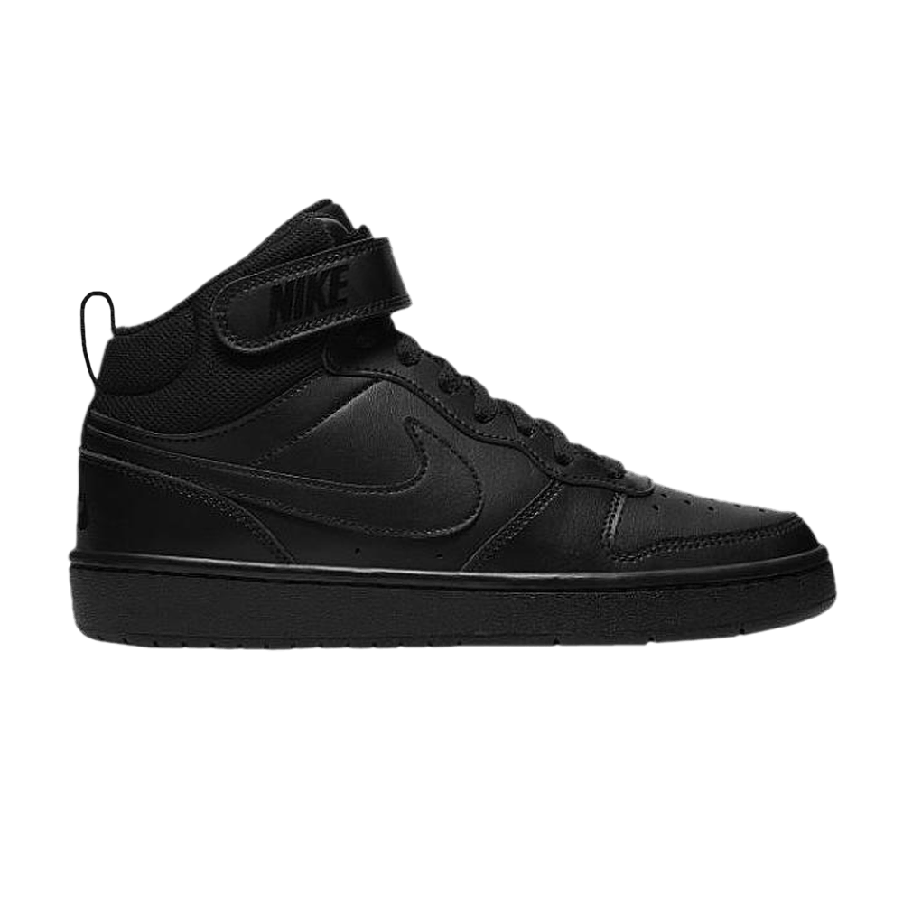 Кроссовки Nike Court Borough Mid 2 GS 'Triple Black'