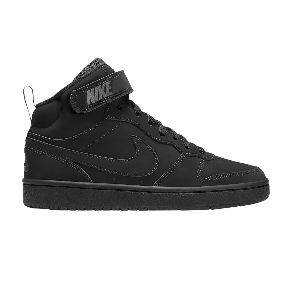 Кроссовки Nike Court Borough Mid 2 GS 'Triple Black'