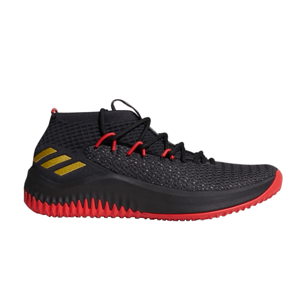 Кроссовки adidas Dame 4 'Black Scarlet Gold'