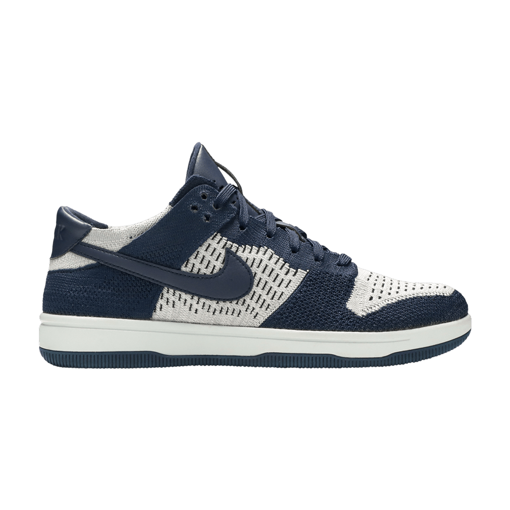 Кроссовки Nike Dunk Low Flyknit 'College Navy Platinum'