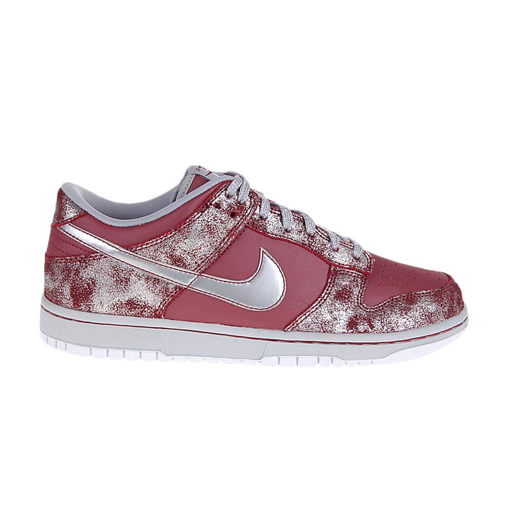 Кроссовки Nike Dunk Low GS 'Team Red Metallic Silver'