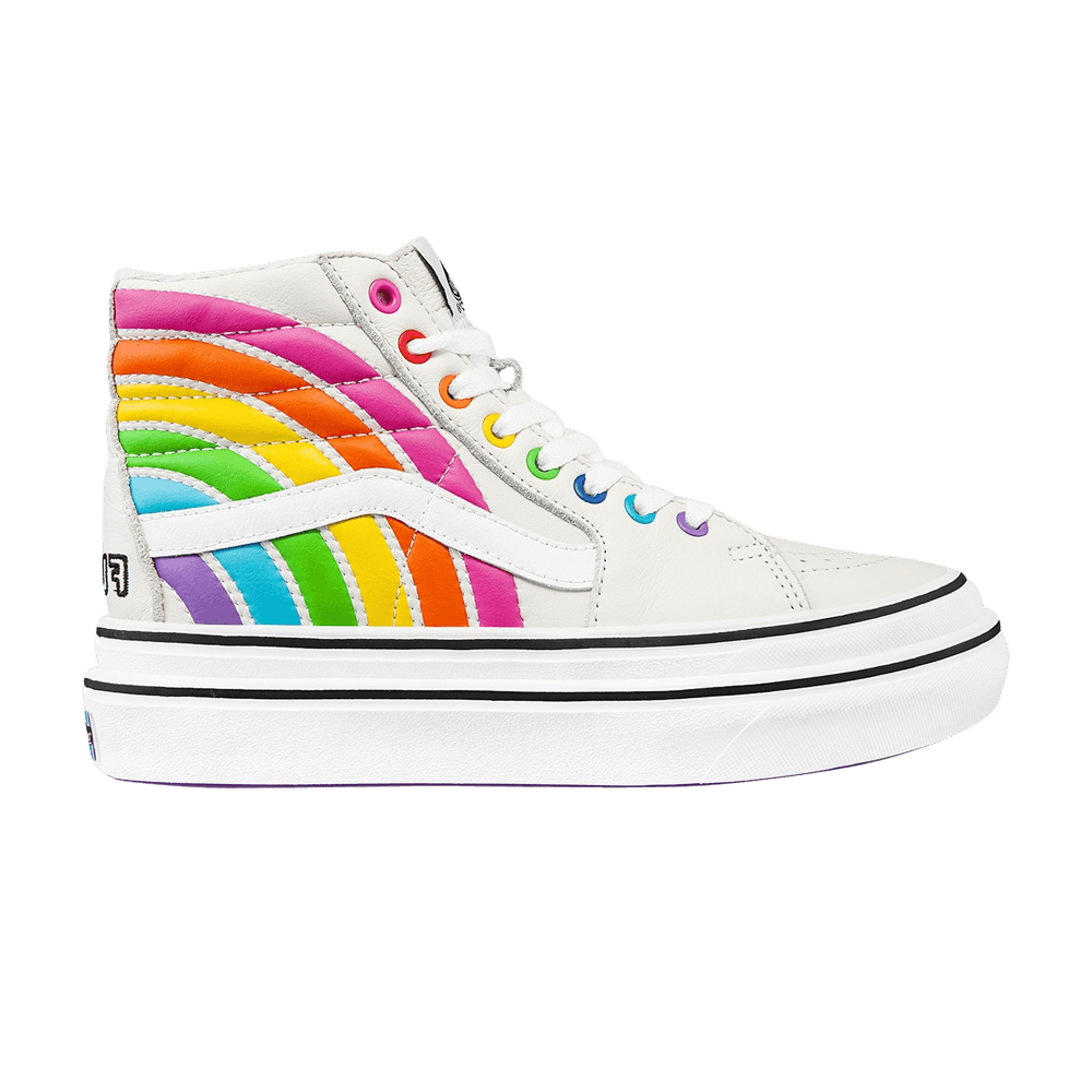 Кроссовки Vans Flour Shop x Super ComfyCush Sk8-Hi 'Rainbow'