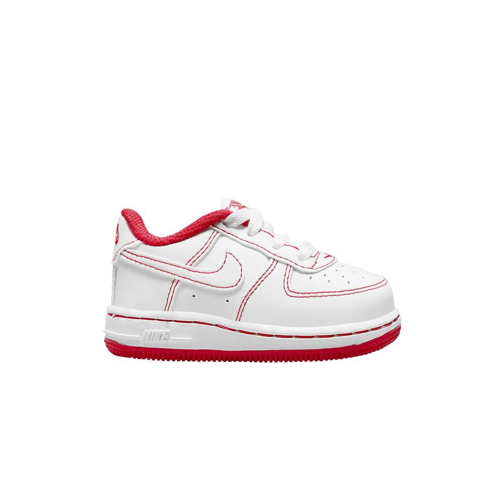 Кроссовки Nike Force 1 TD 'Contrast Stitch - White University Red'