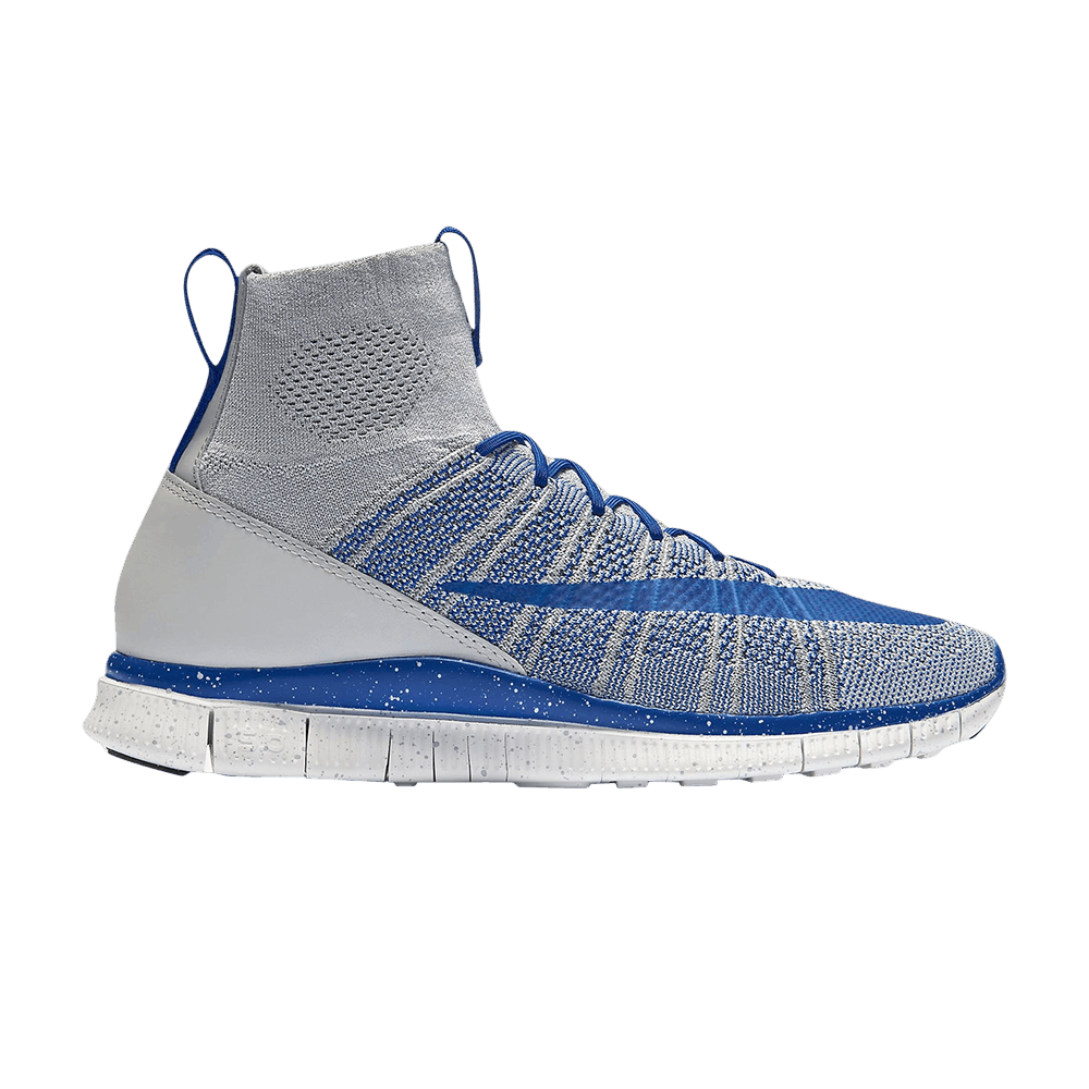 Кроссовки Nike Free Flyknit Mercurial 'Wolf Grey Game Royal'