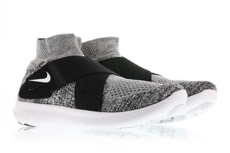 Кроссовки Nike Free Run Motion Flyknit 2017 'Black White'