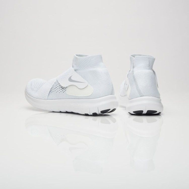 Кроссовки Nike Free Run Motion Flyknit 2017 'Triple White'