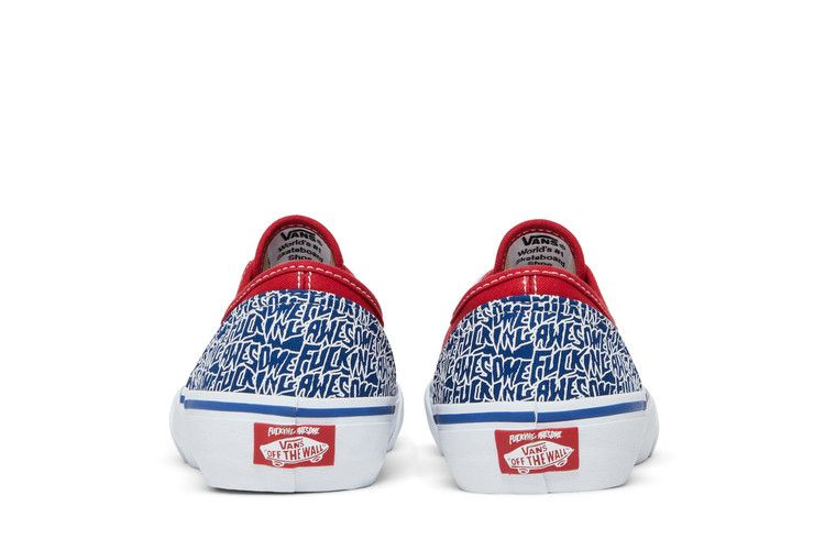 Кроссовки Vans Fucking Awesome x Authentic C Pro 'Red Blue'