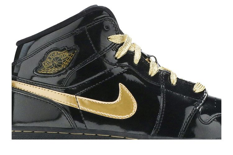 Кроссовки Air Jordan 1 Phat GS 'Black Metallic Gold'