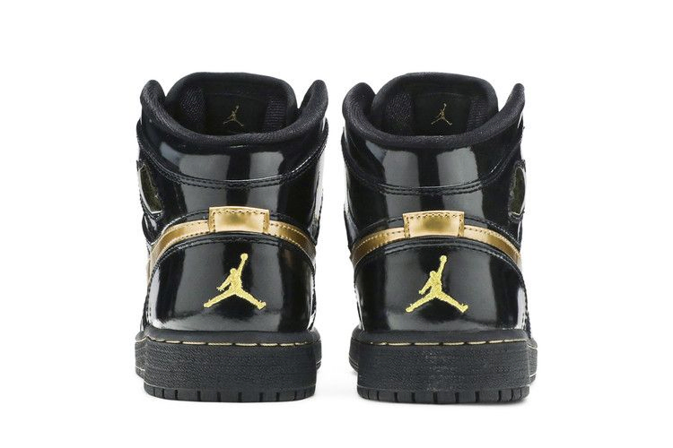 Кроссовки Air Jordan 1 Phat GS 'Black Metallic Gold'