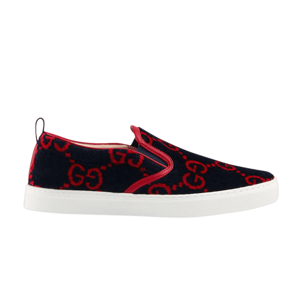 gucci-gg-terry-cloth-slip-on-blue-red-407363-hmm30-4092