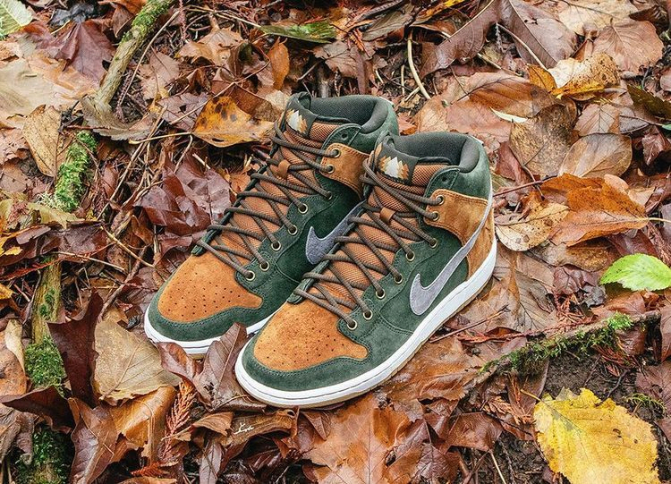 Кроссовки Nike Homegrown x SB Dunk High PRM 'Sequoia'