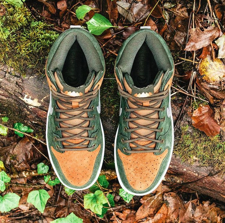 Кроссовки Nike Homegrown x SB Dunk High PRM 'Sequoia'