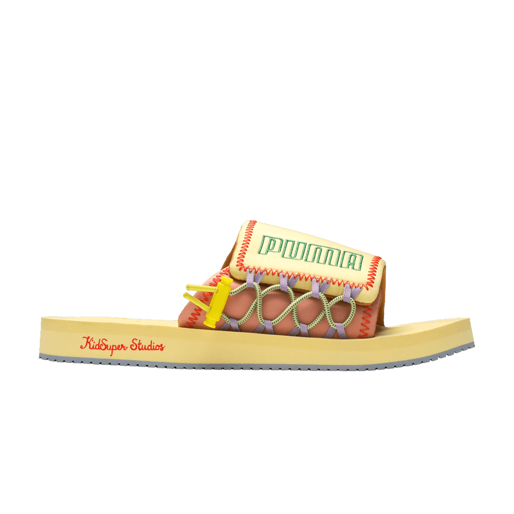 Кроссовки Puma KidSuper Studios x Wilo Slide 'Yellow Peach Beige'