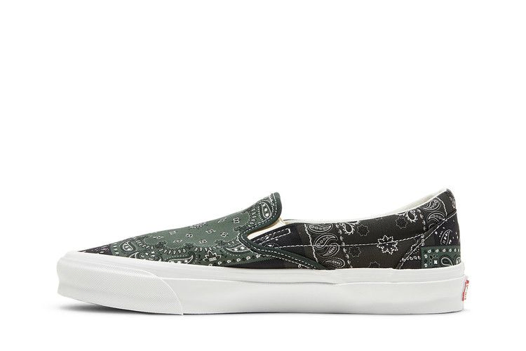 Кроссовки Vans Kith x Vault OG Classic Slip-On LX 'Bandana - Scarab'