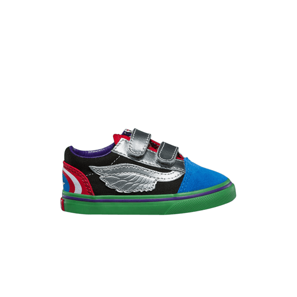 Кроссовки Vans Marvel x Old Skool Velcro Toddler 'Avengers'