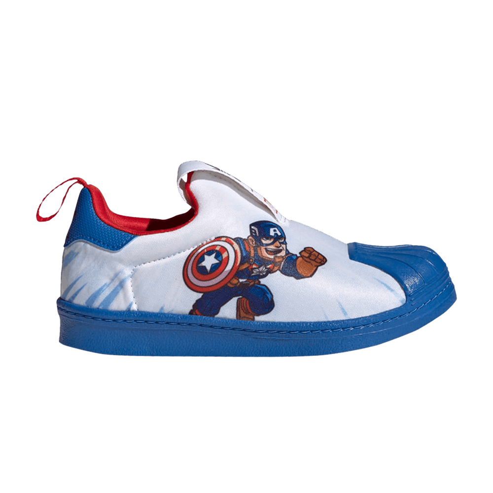 Кроссовки adidas Marvel x Superstar 360 J 'Captain America'