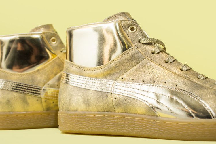 Кроссовки Puma Meek Mill x Suede Classic Mid '24K Gold'