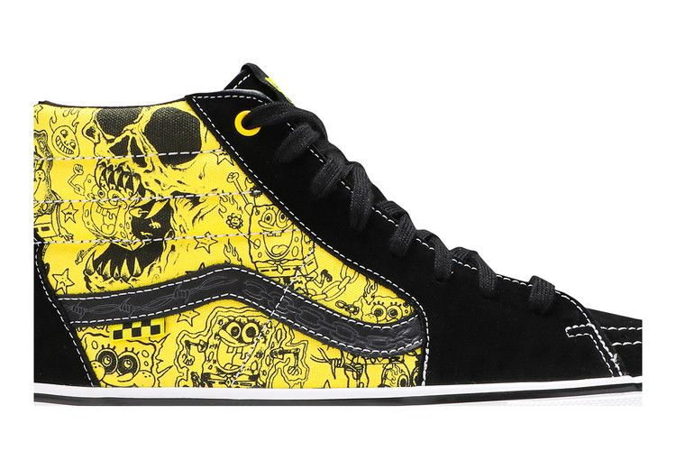 Кроссовки Vans Mike Gigliotti x SpongeBob SquarePants x Skate Sk8-Hi 'Black Yellow'