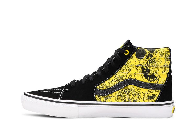 Кроссовки Vans Mike Gigliotti x SpongeBob SquarePants x Skate Sk8-Hi 'Black Yellow'