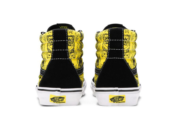 Кроссовки Vans Mike Gigliotti x SpongeBob SquarePants x Skate Sk8-Hi 'Black Yellow'