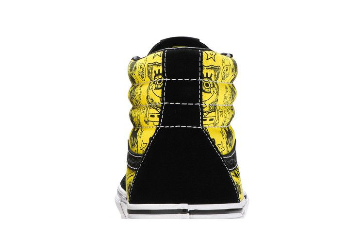 Кроссовки Vans Mike Gigliotti x SpongeBob SquarePants x Skate Sk8-Hi 'Black Yellow'