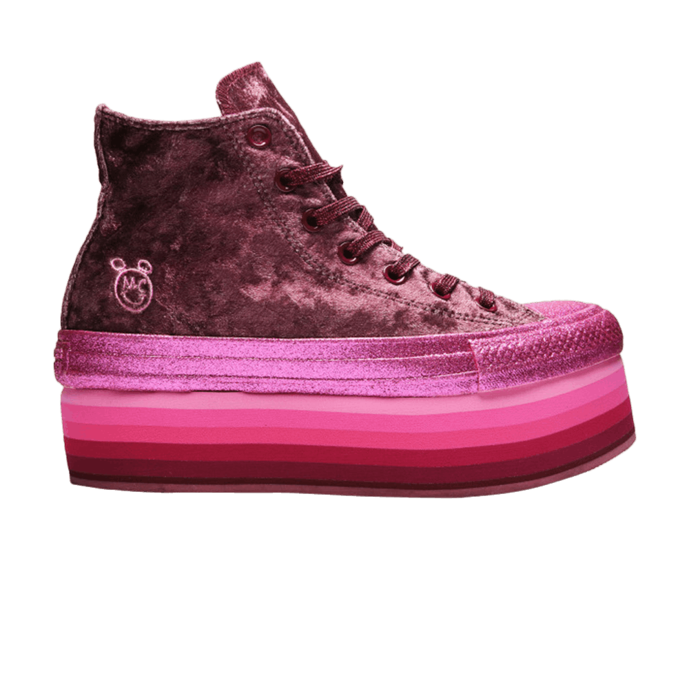 Кроссовки Converse Miley Cyrus x Wmns Chuck Taylor All Star Platform Hi 'Dark Burgundy'