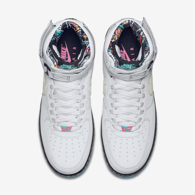 Кроссовки Nike Air Force 1 High 'Pure Platinum Multi Color'