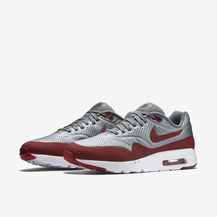 Кроссовки Nike Air Max 1 Ultra Moire 'Gym Red Metallic Grey'