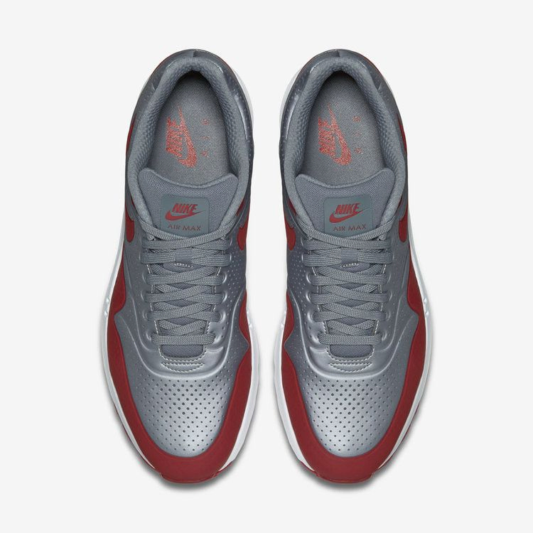Кроссовки Nike Air Max 1 Ultra Moire 'Gym Red Metallic Grey'