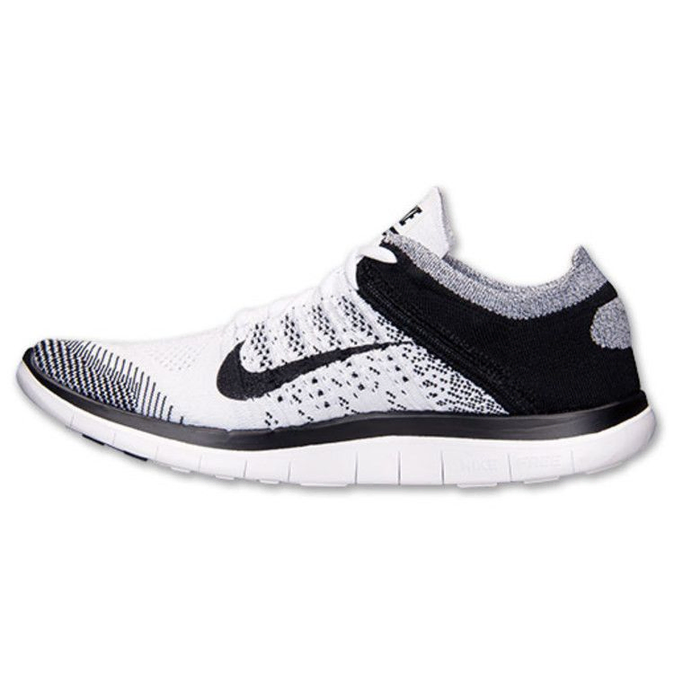Кроссовки Nike Wmns Free Flyknit 4.0 'White Black'