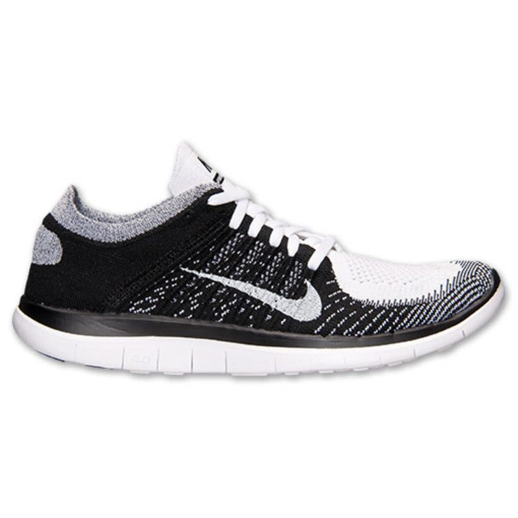 Кроссовки Nike Wmns Free Flyknit 4.0 'White Black'