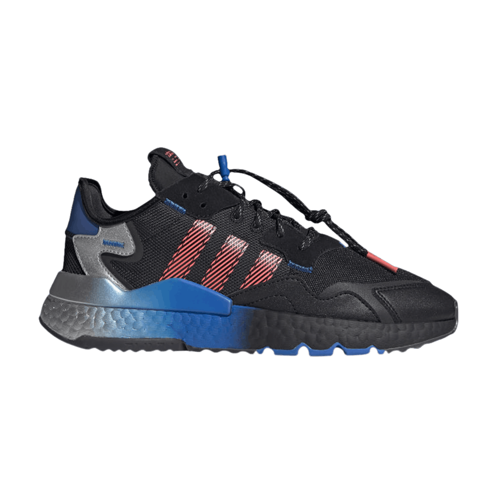 Кроссовки adidas Nite Jogger 'Black Flash Red Blue'