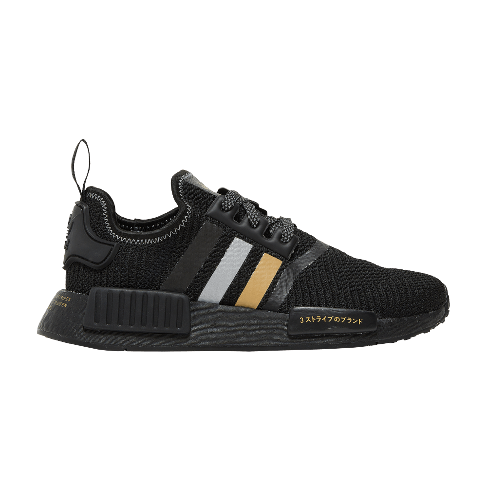 Кроссовки adidas NMD_R1 'Black Gold Metallic'