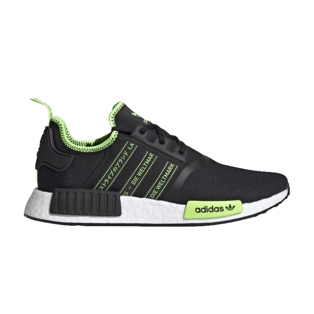 Кроссовки adidas NMD_R1 'Black Signal Green'