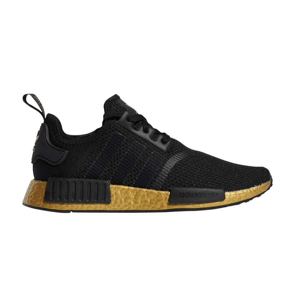 Кроссовки adidas NMD_R1 STLT Primeknit 'Black Gold Metallic'