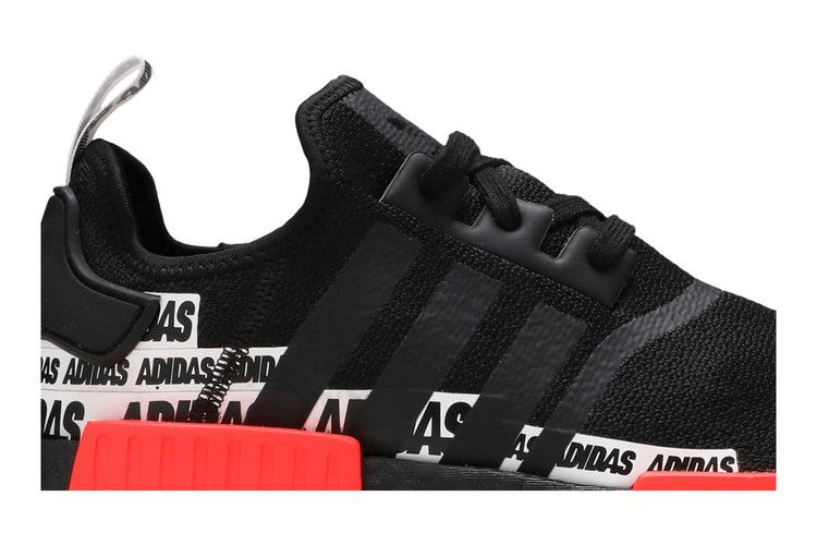Кроссовки adidas NMD_R1 'Wordmark Heel Stripe - Black Solar Red'