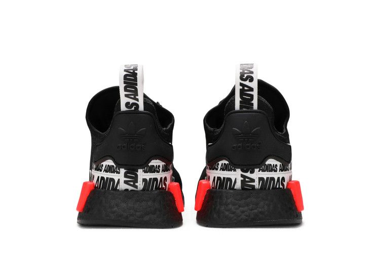 Кроссовки adidas NMD_R1 'Wordmark Heel Stripe - Black Solar Red'