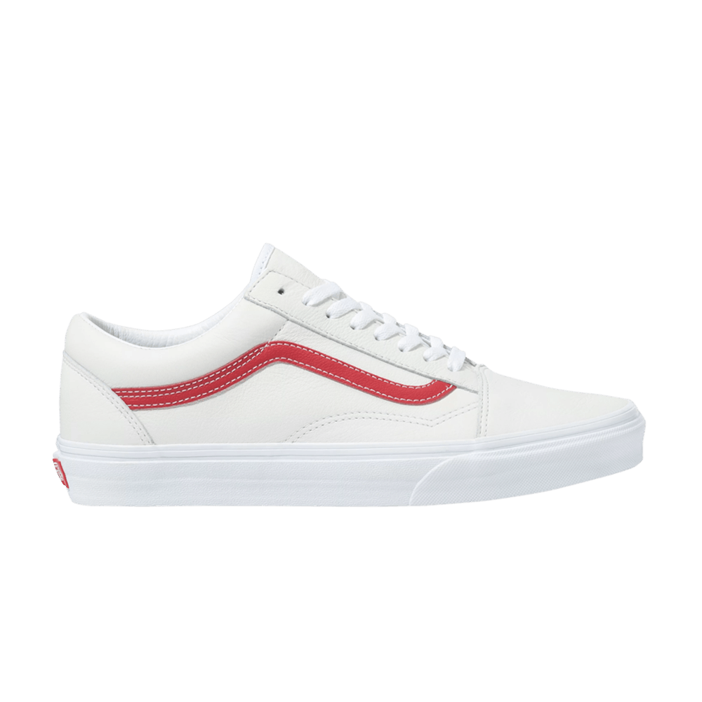 Кроссовки Vans Old Skool 'Leather Pop - White Chili Pepper'