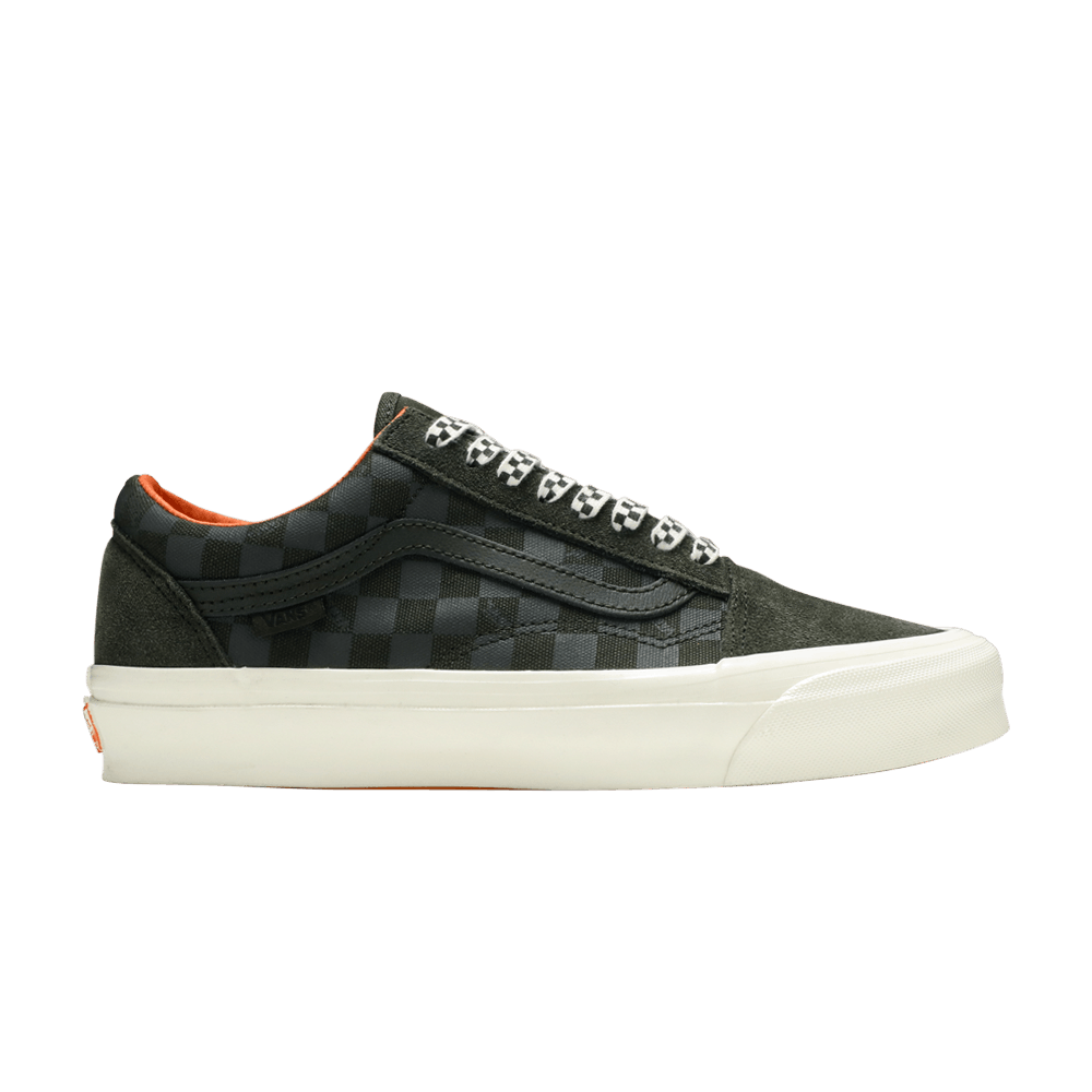 Кроссовки Vans Porter-Yoshida &amp; Co. x OG Old Skool LX 'Green Floral Checkerboard'