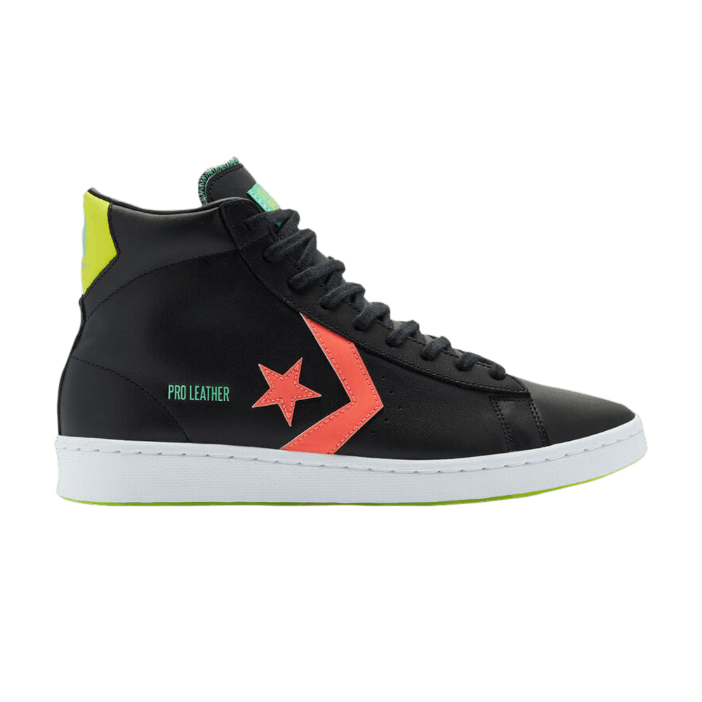 Кроссовки Converse Pro Leather High 'Hi-Vis Collection - Black Multi Neon'