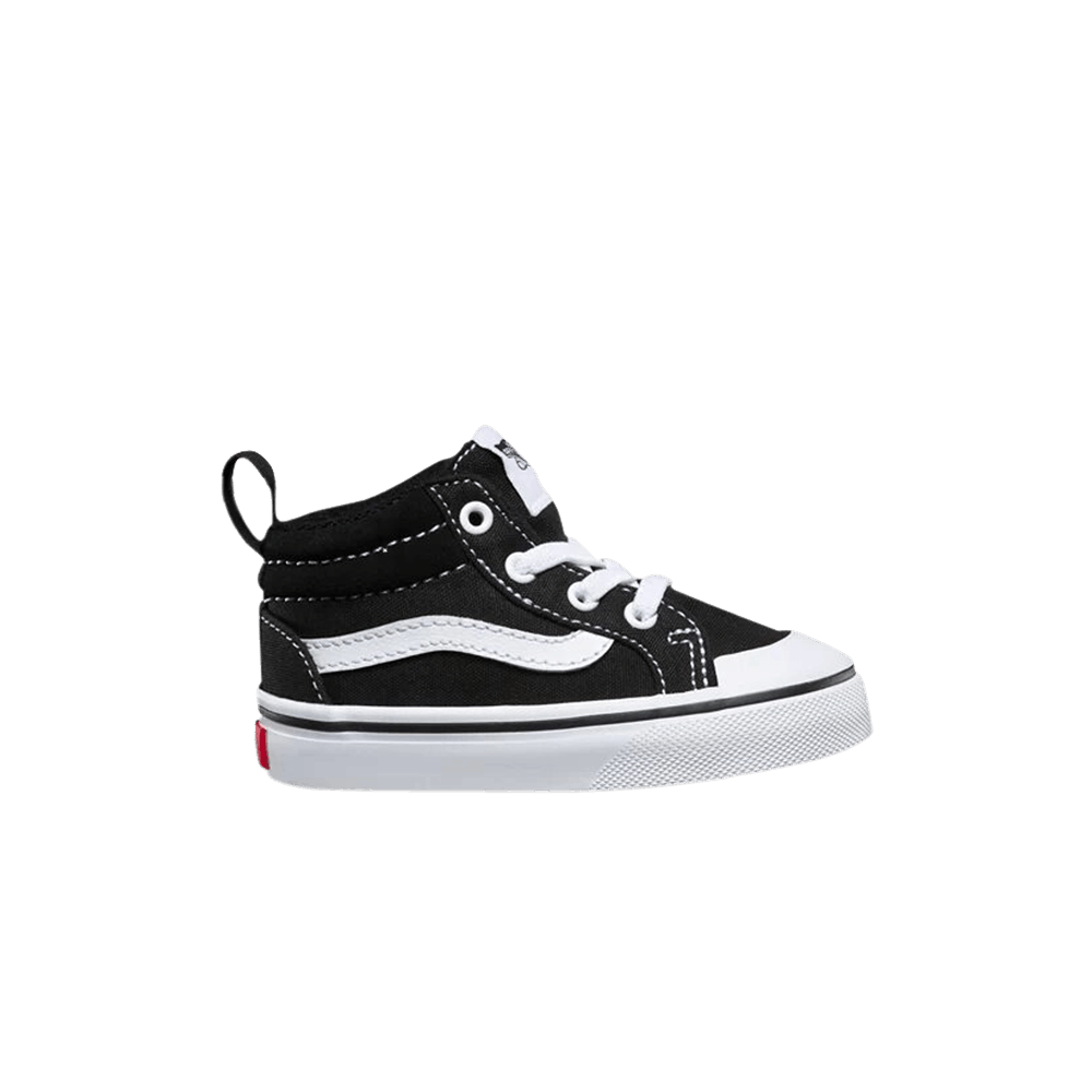 Кроссовки Vans Racer Mid Toddler 'Black White'