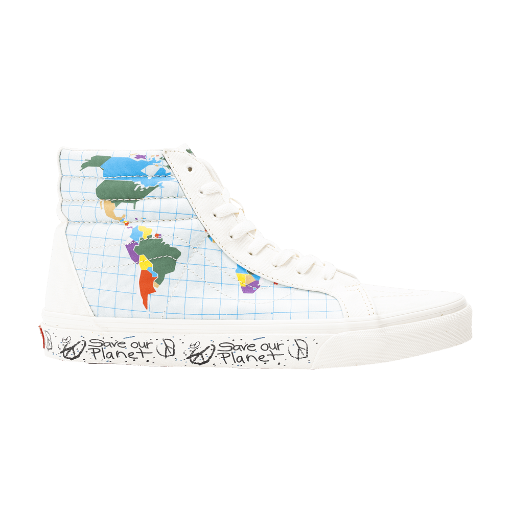 Кроссовки Vans Save Our Planet x Sk8-Hi Reissue 'White Multi'
