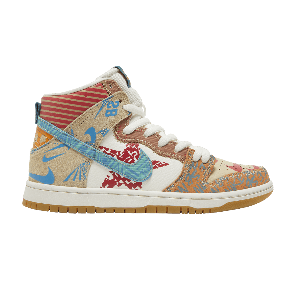 Кроссовки Nike Thomas Campbell x SB Dunk High 'What The'