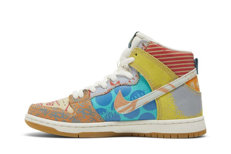Кроссовки Nike Thomas Campbell x SB Dunk High 'What The'
