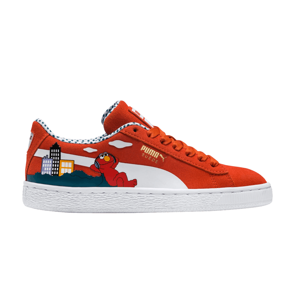 Кроссовки Puma Sesame Street x Suede Jr '50th Anniversary - Elmo'