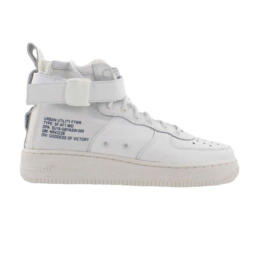 Кроссовки Nike SF Air Force 1 Mid QS GS 'Triple White'