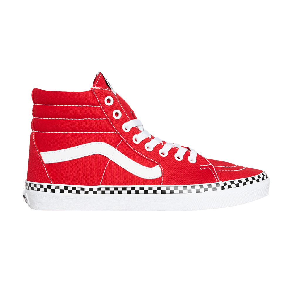 Кроссовки Vans Sk8-Hi 'Check Foxing - Racing Red'