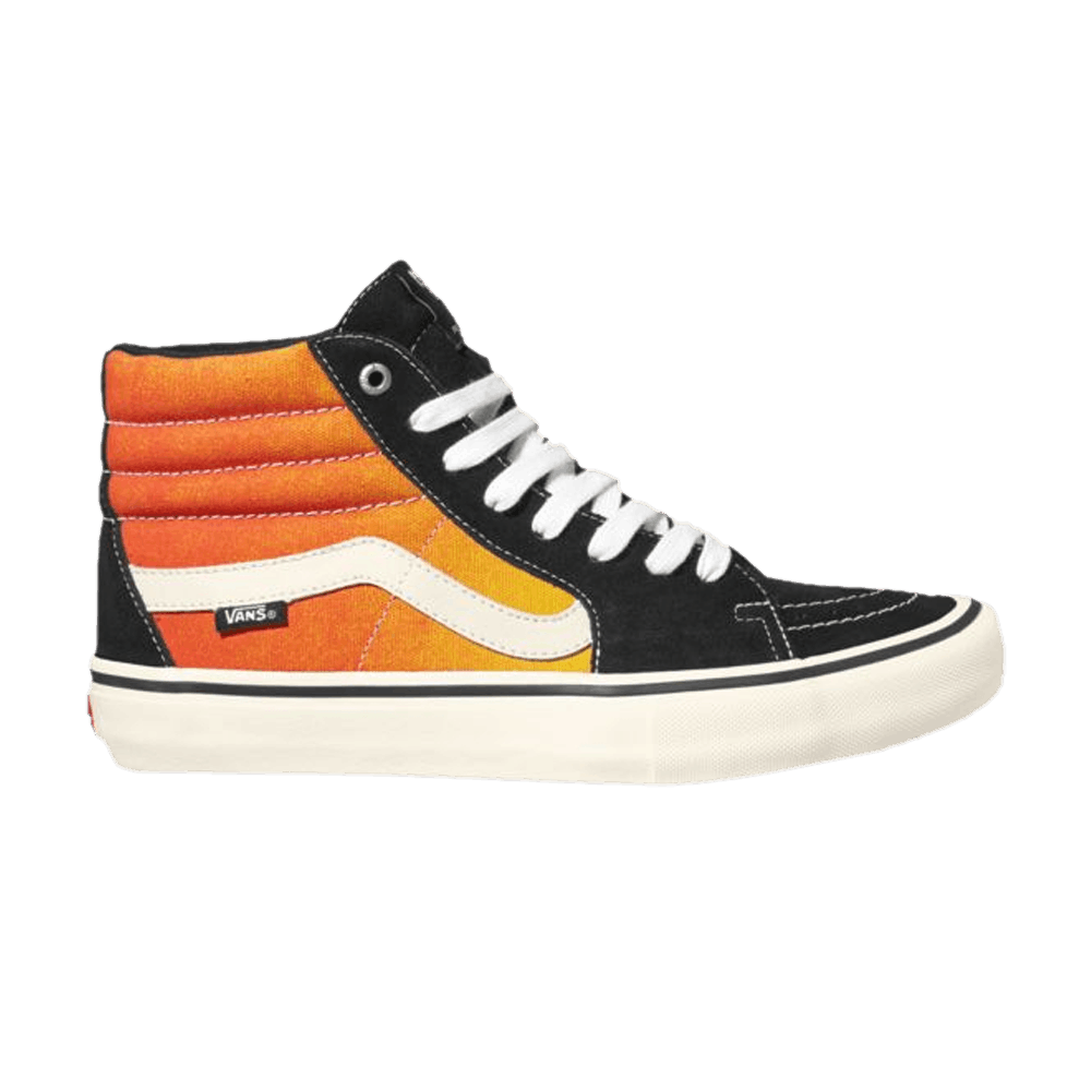 Кроссовки Vans Sk8-Hi Pro 'Fade - Black Orange'
